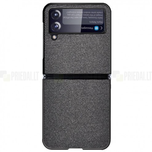„Bi-Color“ Splicing Samsung Galaxy Z Flip3 (F711) juodas odinis dėklas