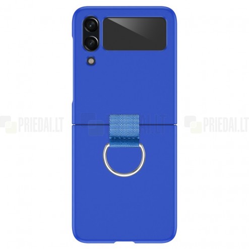 Samsung Galaxy Z Flip4 (F721) „Ring“ plastikinis mėlynas dėklas - nugarėlė