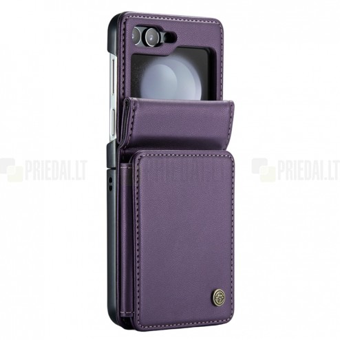 Samsung Galaxy Flip5 5G (SM-F731B) „CaseMe“ Wallet plastikinis violetinis dėklas - nugarėlė
