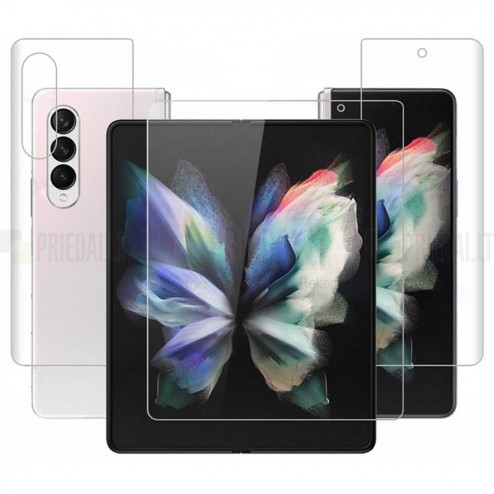 Samsung Galaxy Z Fold3 5G (F926B) apsauginė skaidri (pilnai dengianti) ekrano ir nugarėlės plėvelė