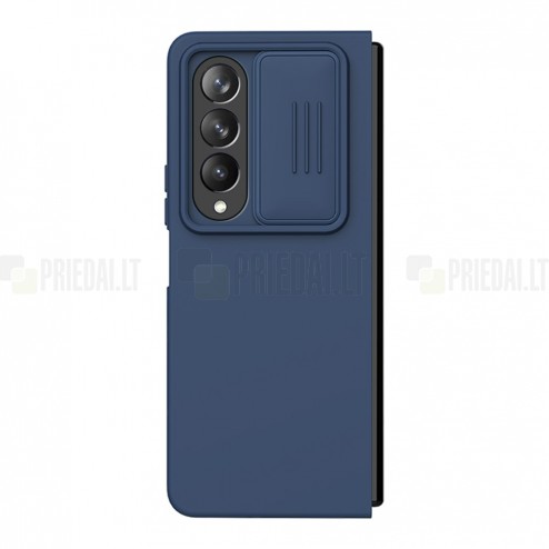 Samsung Galaxy Z Fold4 5G (F936B) „Nillkin“ CamShield Silky mėlynas dėklas, nugarėlė su kameros apsauga
