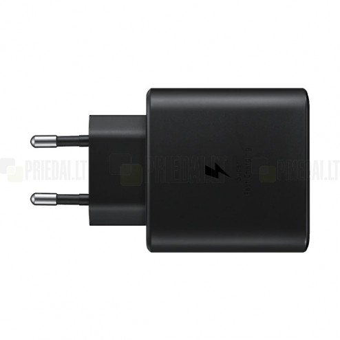 Originalus „Samsung“ Super Fast Charging 45W EP-TA845 įkroviklis su Type-C laidu 5A - juodas