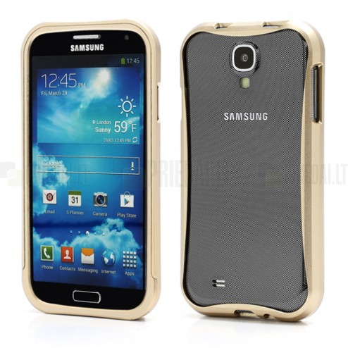 „Triobump“ aukso spalvos Samsung Galaxy S4 rėmelis (bamperis)