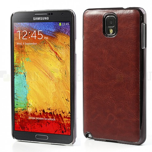 „Crazy Horse“ odinis rudas Samsung Galaxy Note 3 N9005 dėklas (dėkliukas, nugarėlė)