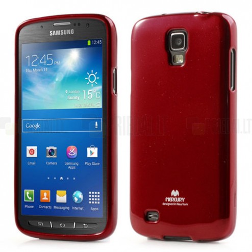„Mercury“ raudonas Samsung Galaxy S4 Active dėklas