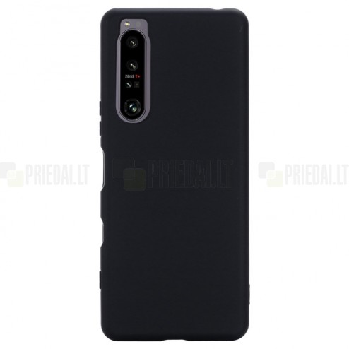 Sony Xperia 1 IV Shell kieto silikono TPU juodas dėklas - nugarėlė