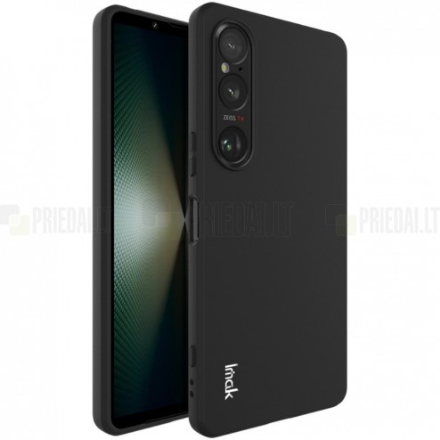 Sony Xperia 1 VI „Imak“ kieto silikono TPU juodas dėklas - nugarėlė