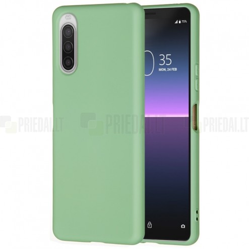 Sony Xperia 10 II Shell kieto silikono TPU žalias dėklas - nugarėlė