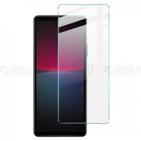 Sony Xperia 10 VI „Imak“ 9H Tempered Glass sustiprintos apsaugos skaidrus apsauginis ekrano stiklas 0,3 mm