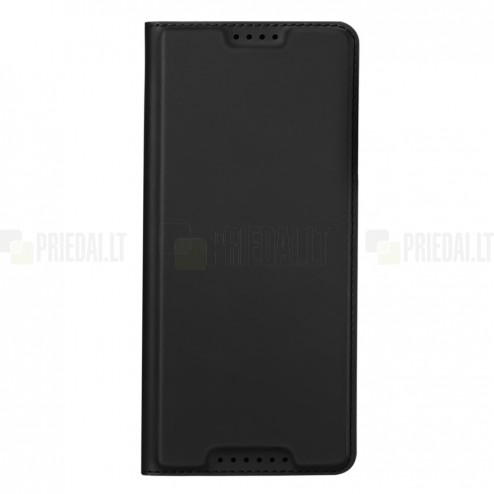 „Dux Ducis“ Skin serijos Sony Xperia 5 V juodas odinis atverčiamas dėklas