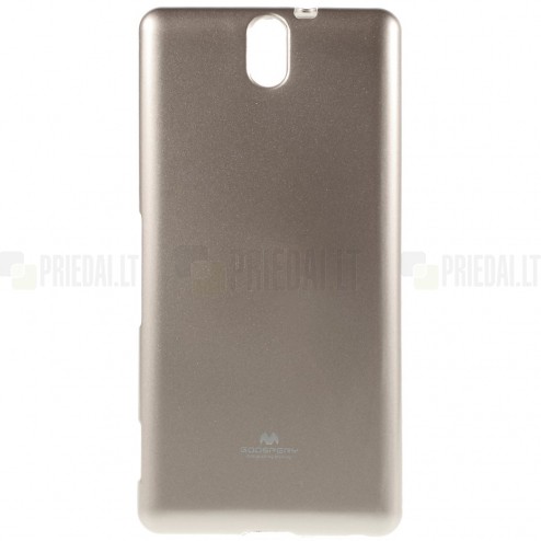 Sony Xperia C5 Ultra Mercury auksinis kieto silikono TPU dėklas - nugarėlė
