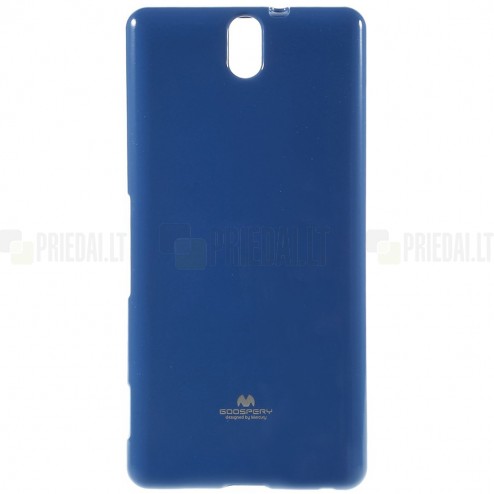 Sony Xperia C5 Ultra Mercury mėlynas kieto silikono TPU dėklas - nugarėlė