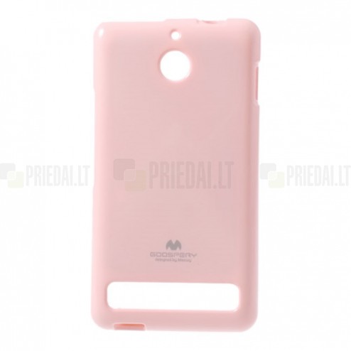 Sony Xperia E1 Mercury rožinis kieto silikono tpu dėklas - nugarėlė