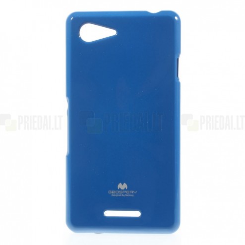 Sony Xperia E3 mėlynas Mercury kieto silikono (TPU) dėklas
