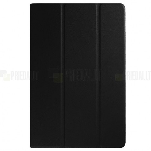Sony Xperia Tablet Z4 atverčiamas juodas odinis dėklas - knygutė