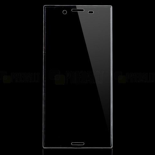 Sony Xperia X Compact „Calans“ 9H Tempered Glass sustiprintos apsaugos skaidrus pilnai dengiantis apsauginis ekrano stiklas 0,2 mm