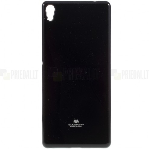 Sony Xperia XA Ultra (F3212, F3216) juodas Mercury kieto silikono (TPU) dėklas