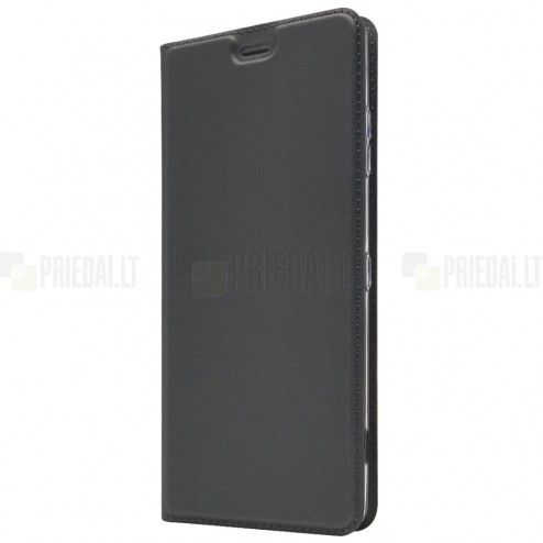 „Dux Ducis“ Skin serijos Sony Xperia XZ3 juodas odinis atverčiamas dėklas