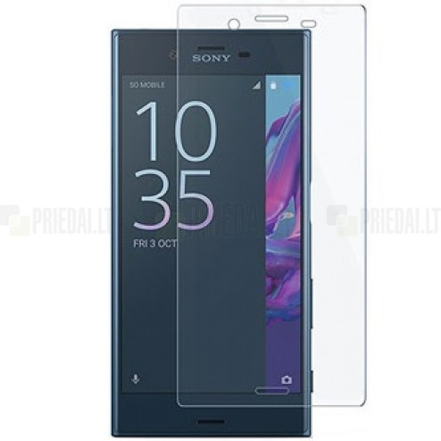Sony Xperia XZ (XZs) Tempered Glass sustiprintos apsaugos skaidrus pilnai dengiantis apsauginis ekrano stiklas 0,3 mm