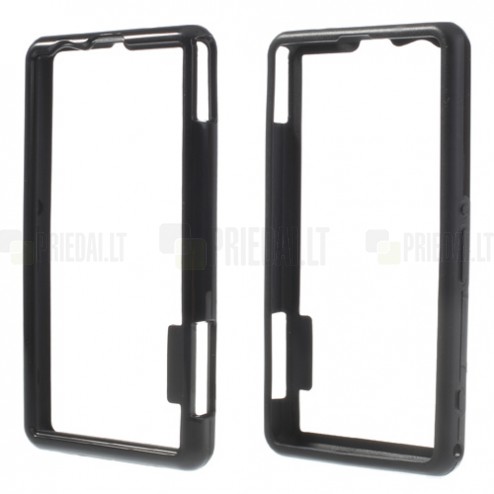 Juodas Sony Xperia Z1 compact TPU dėklas (bamperis)