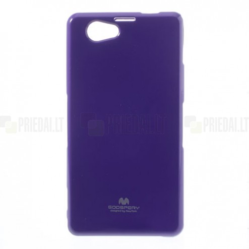 Sony Xperia Z1 Compact violetinis Mercury kieto silikono (TPU) dėklas