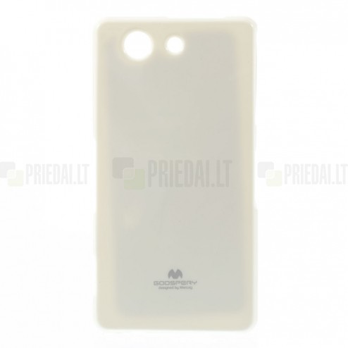 Sony Xperia Z3 Compact baltas Mercury kieto silikono (TPU) dėklas