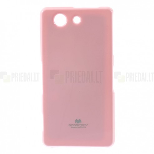 Sony Xperia Z3 Compact rožinis Mercury kieto silikono (TPU) dėklas 