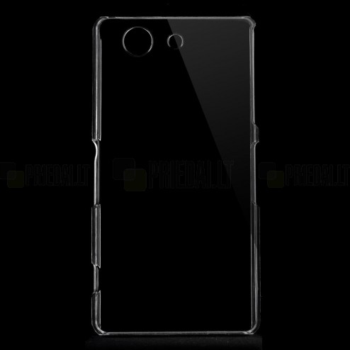 Sony Xperia Z3 Compact plastikinis skaidrus (permatomas) dėklas - nugarėlė