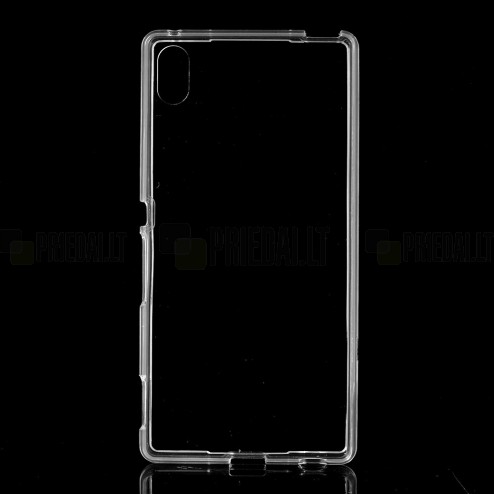 Sony Xperia Z3+ Plius kieto silikono tpu akrilo skaidrus (permatomas) dėklas - nugarėlė