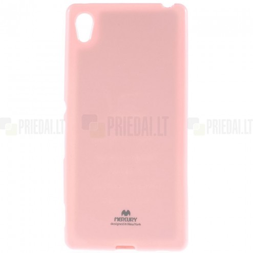Sony Xperia Z3+ Plius šviesiai rožinis Mercury kieto silikono (TPU) dėklas