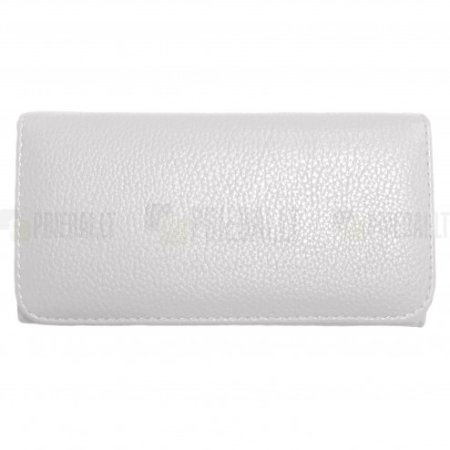 „Litchi“ universali balta odinė telefono piniginė - dėklas (L dydis)