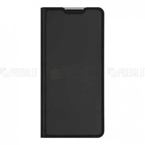 „Dux Ducis“ Skin serijos Xiaomi 12 Lite juodas odinis atverčiamas dėklas