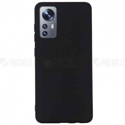 Xiaomi 12 Shell kieto silikono TPU juodas dėklas - nugarėlė