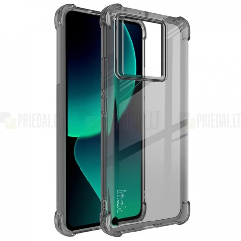 Xiaomi 13T (13T Pro) Imak sustiprintos apsaugos kieto silikono TPU pilkas dėklas - nugarėlė