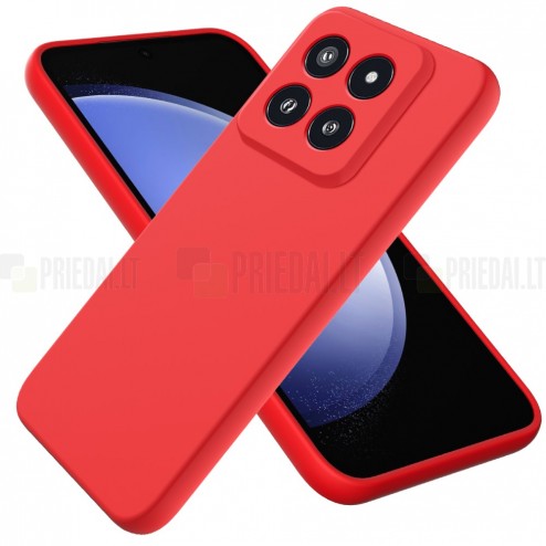 Xiaomi 14 Pro Shell kieto silikono (TPU) dėklas raudonas - nugarėlė