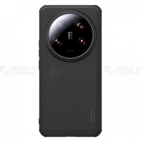 Xiaomi 14 Ultra „Nillkin“ Frosted Shield Pro Magnetic juodas dėklas, nugarėlė