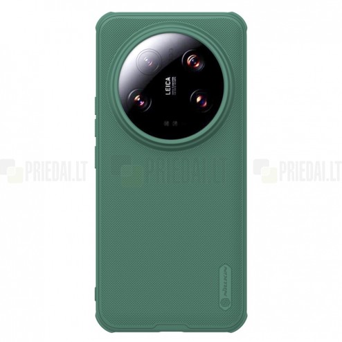 Xiaomi 14 Ultra „Nillkin“ Frosted Shield Pro Magnetic žalias dėklas, nugarėlė