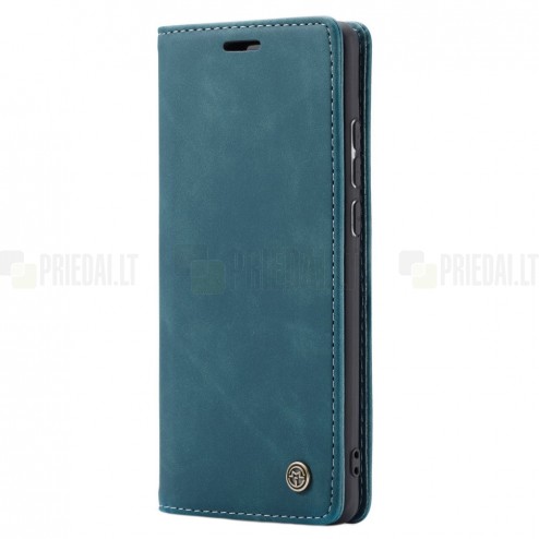 Xiaomi Mi 9T (Mi 9T Pro) CaseMe Retro solidus atverčiamas žalias odinis dėklas - knygutė