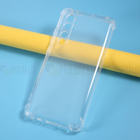 Xiaomi Mi Note 10 Lite kieto silikono TPU skaidrus dėklas - nugarėlė
