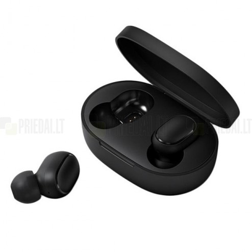 „Xiaomi“ Mi True Wireless Earbuds Basic 2 bevielės originalios (TWSEJ04LD) juodos ausinės