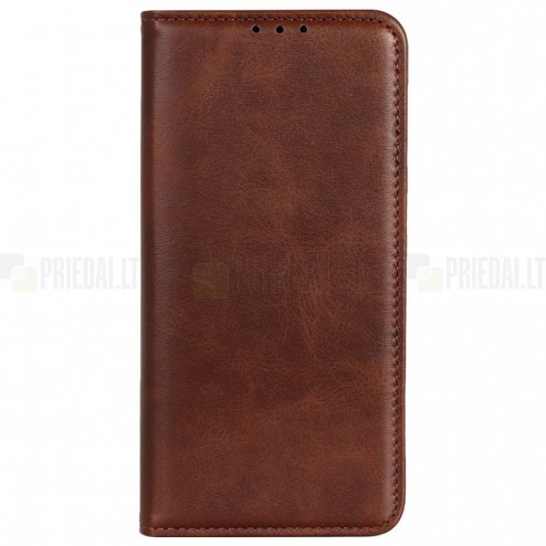 Xiaomi Poco X4 GT (Redmi Note 11T Pro, Redmi Note 11T Pro+) „Split“ rudas odinis atverčiamas dėklas - knygutė