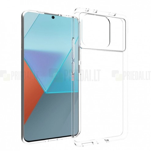 Xiaomi Poco X6 Pro 5G (Redmi K70E) kieto silikono TPU skaidrus dėklas - nugarėlė