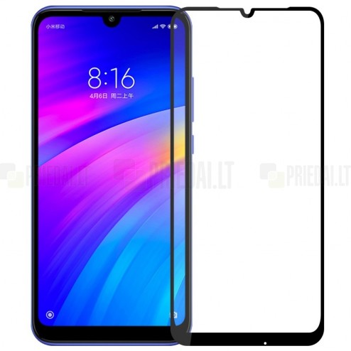 Xiaomi Redmi 7 „Mofi“ 9H Tempered Glass sustiprintos apsaugos juodas pilnai dengiantis apsauginis ekrano stiklas 0,26 mm