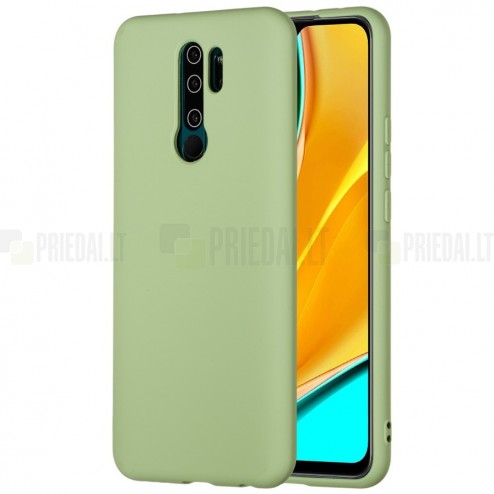 Xiaomi Redmi 9 Shell kieto silikono TPU žalias dėklas - nugarėlė