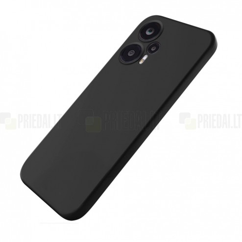 Xiaomi Redmi Note 12 Turbo (Poco F5 5G) Shell kieto silikono TPU juodas dėklas - nugarėlė