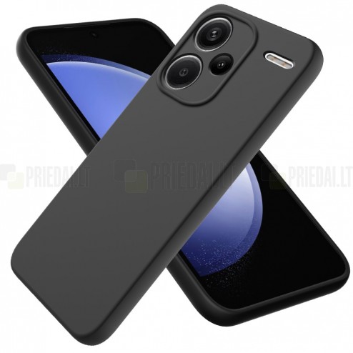 Xiaomi Redmi Note 13 Pro+ 5G Shell kieto silikono (TPU) dėklas juodas - nugarėlė