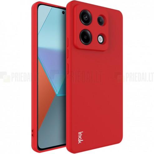 Xiaomi Redmi Note 13 Pro 5G (Poco X6 5G) „Imak“ kieto silikono TPU raudonas dėklas - nugarėlė