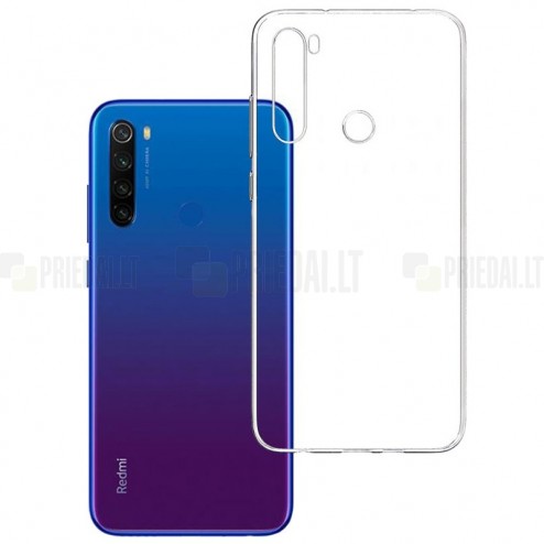 Xiaomi Redmi Note 8T kieto silikono TPU skaidrus dėklas - nugarėlė