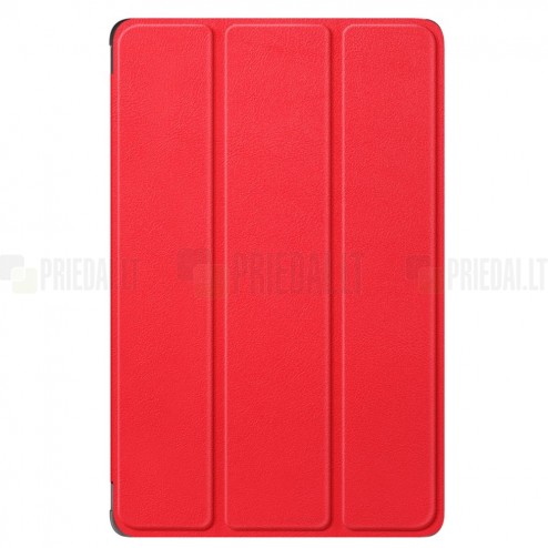 Xiaomi Redmi Pad 10.6" atverčiamas raudonas odinis dėklas (sulankstomas)