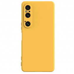 „Shell“ kieto silikono (TPU) dėklas - geltonas (Xperia 1 VI)